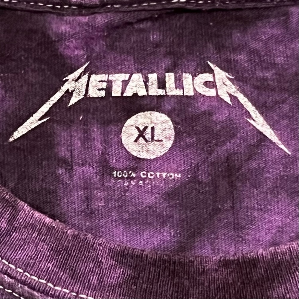 Metallica Liquid Blue Nor Cal Tie Dye T Shirt - Picture 4 of 4